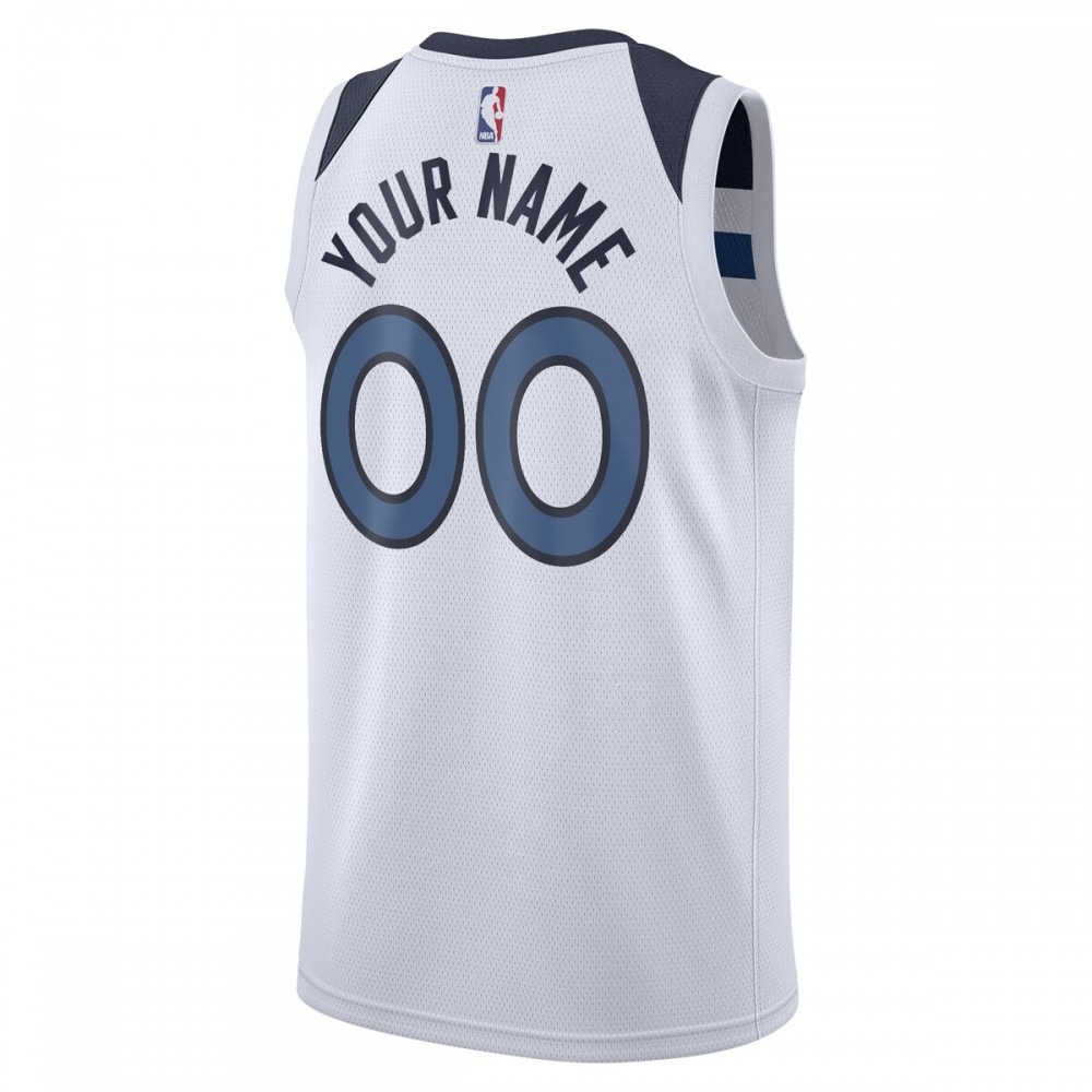 Minnesota Timberwolves 2020/21 Swingman Custom Jersey - Association Edition - White-Pro Kit Vault | Brand New 26/27 Sports Jerseys
